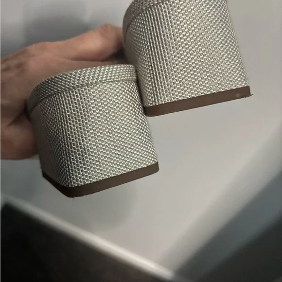 Sam Edelman Silver Textured Mules - Picture 4 of 7